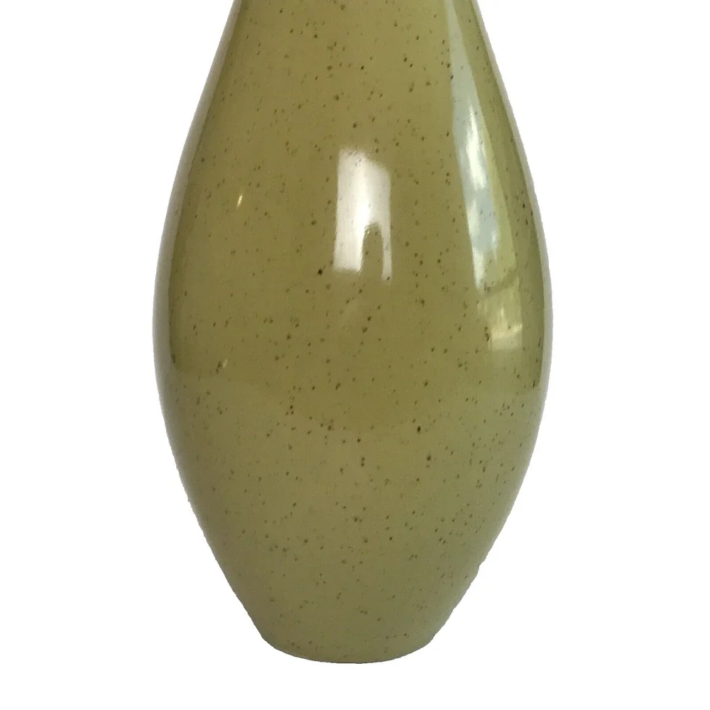 Royal Haeger 2004 Light Green Vase With Dark Speckles 14